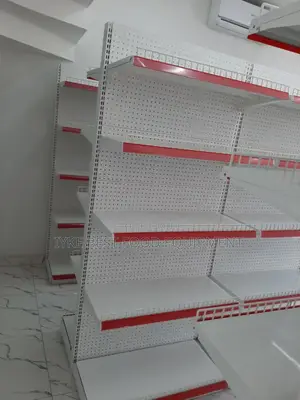 Double-Sided Supermarket Display Rack