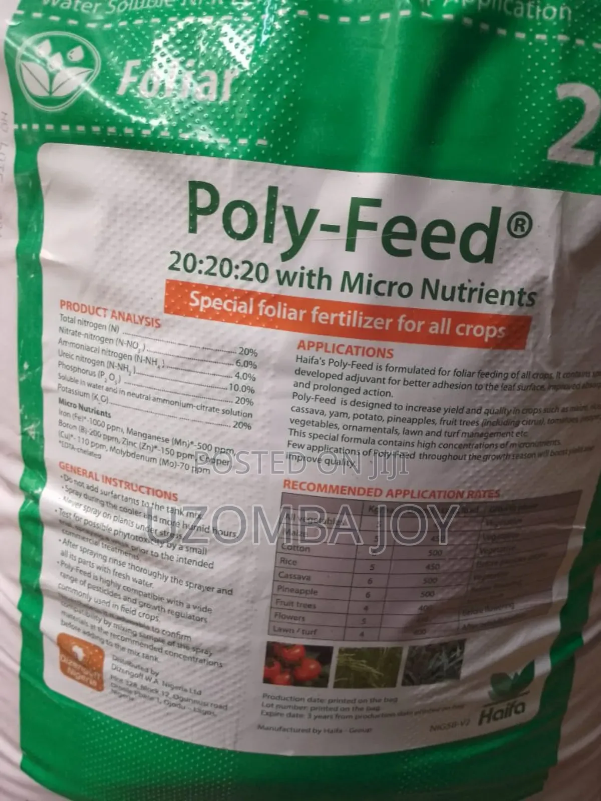 Poly-Feed 20 20 20 Fertilizer