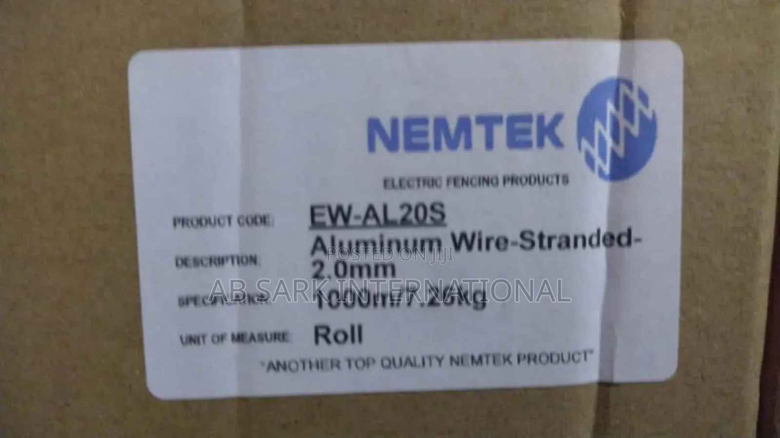 2.0 Nemlek Aluminium Stranded Wire