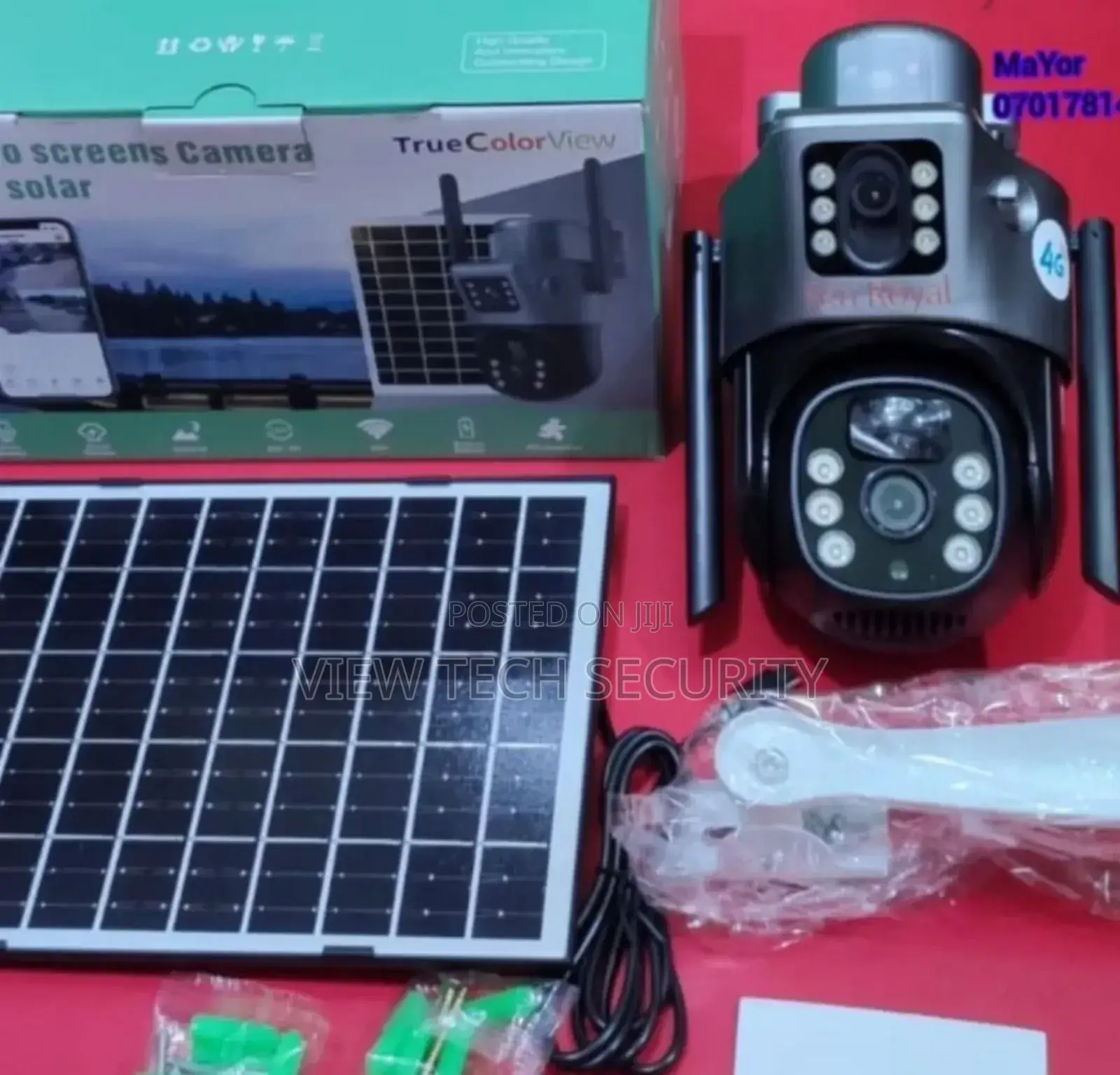 Dual Lens CCTV Solar Powered Camera