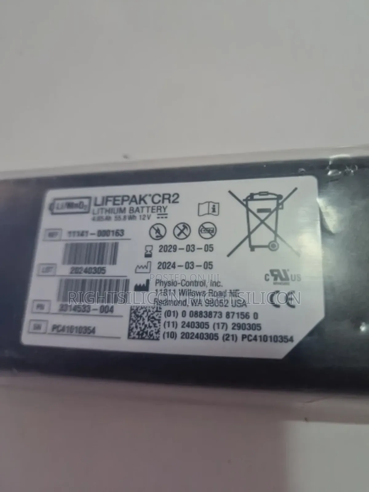 Usa Genuine Physio-Control Lifepak Cr2 Lithium Battery