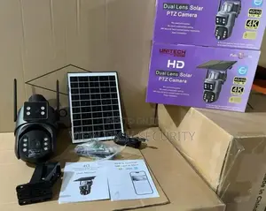 Dual Lens Solar Camera With Sim Slot