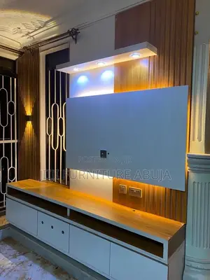 Tv Console With CNC Design Light