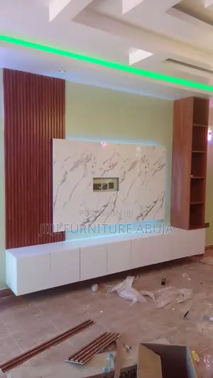 White Brown Panel Tv  Panel
