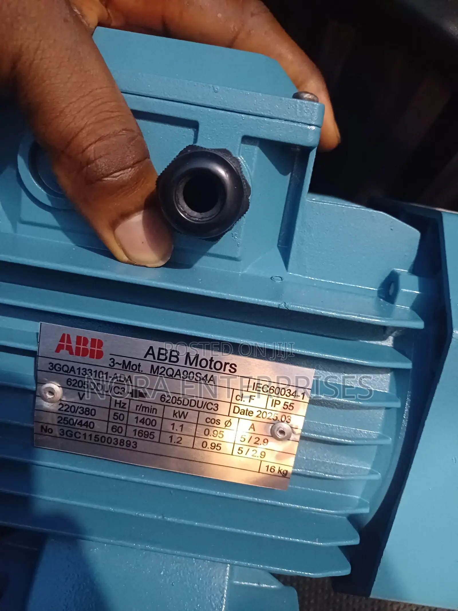 1.5hp/1.1kw Three Phase Abb Electric Motor