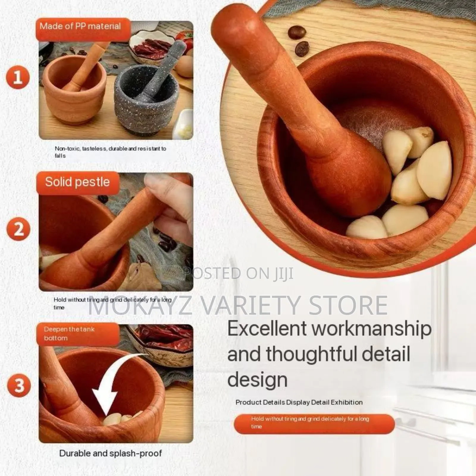 2pcs Mortar/Pestle Bulk Order Only
