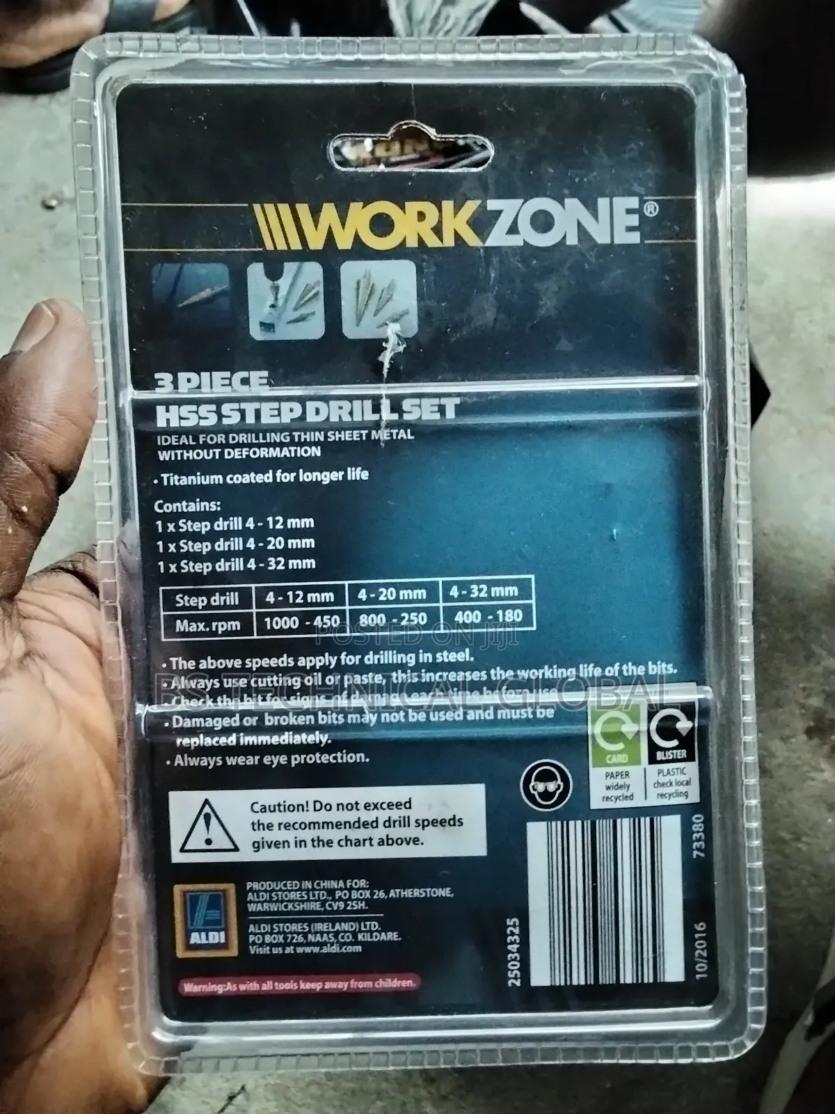 3pice HSS Step Drill Set