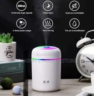 300ml Usb Air Humidifier Diffuser With Colourful Luminescence
