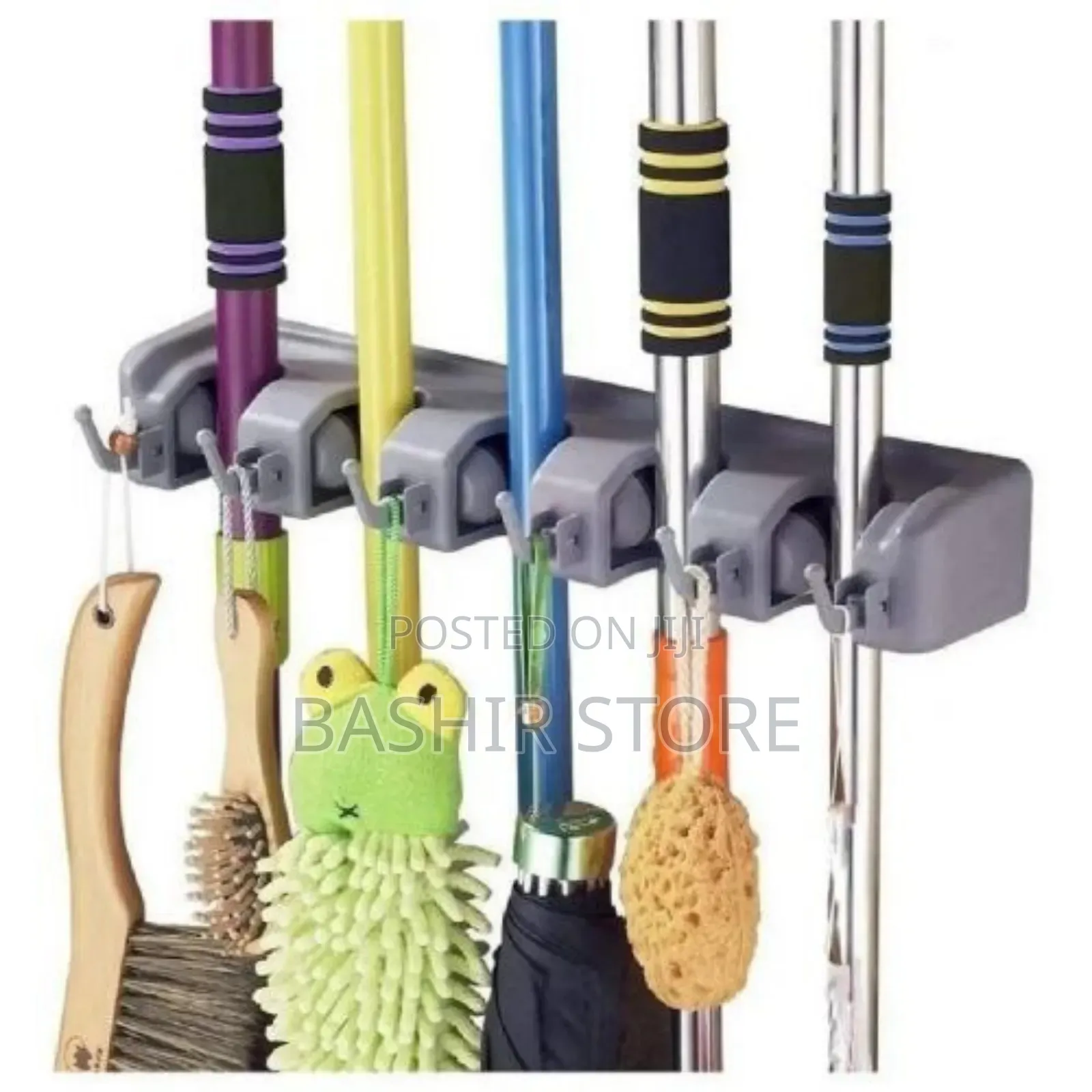 Wall-Mounted Mop and Broom Holder