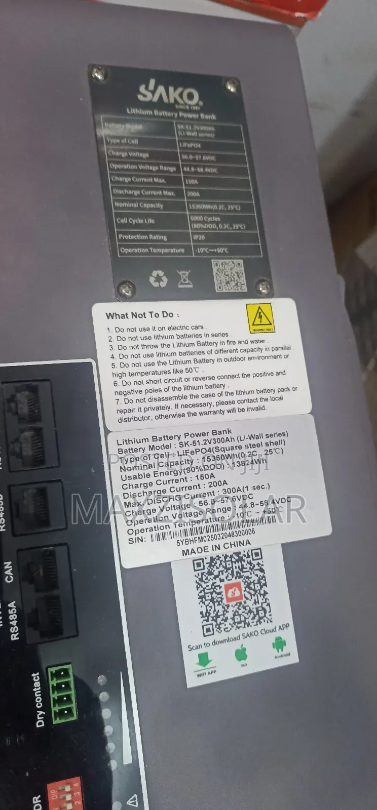 15kwh Sako Lithium Battery Power Bank