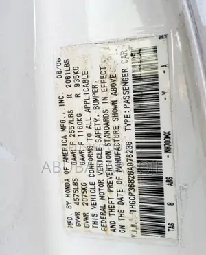 Honda Accord 2008 White