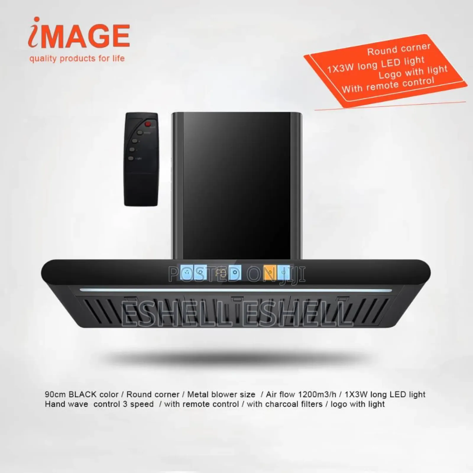 Image 90cm Smoke Extractor With Remote Control