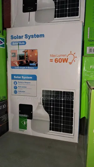 Rechargeable Solar Bulb With Solar Panel For Homes/ Restaurants/ Bars