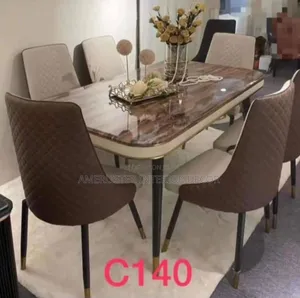 6seater Marble Top Dining Set