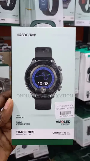 Green Lion Track GPS Smart Watch.
1.6-Inch Amoled
