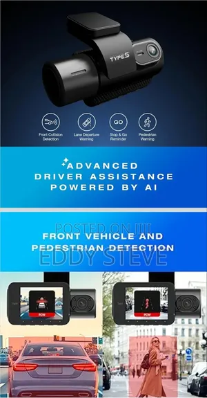 Type S T401 Dual View Dash Cam With Ai Driver Assistance