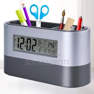 Desktop Digital Clock Organizer
