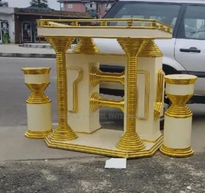 4ft By 4ft Church Pulpit With Flower Vases