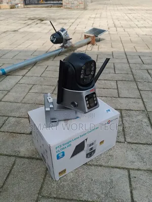 Dual Lens PTZ Solar Camera Sim Card Enable