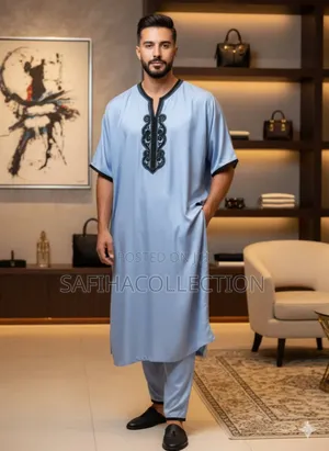 Cotton Morocco Top and Trouser Jallabiya