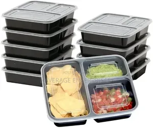 3 Compartments Disposable Plates 1,000ml 300pces