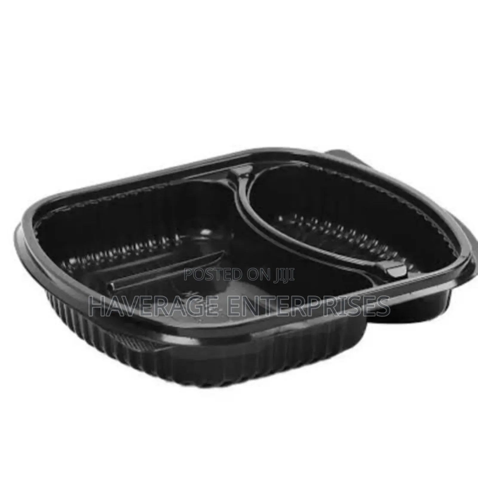 Disposable Plates With Lid 2 Compartments 500pces