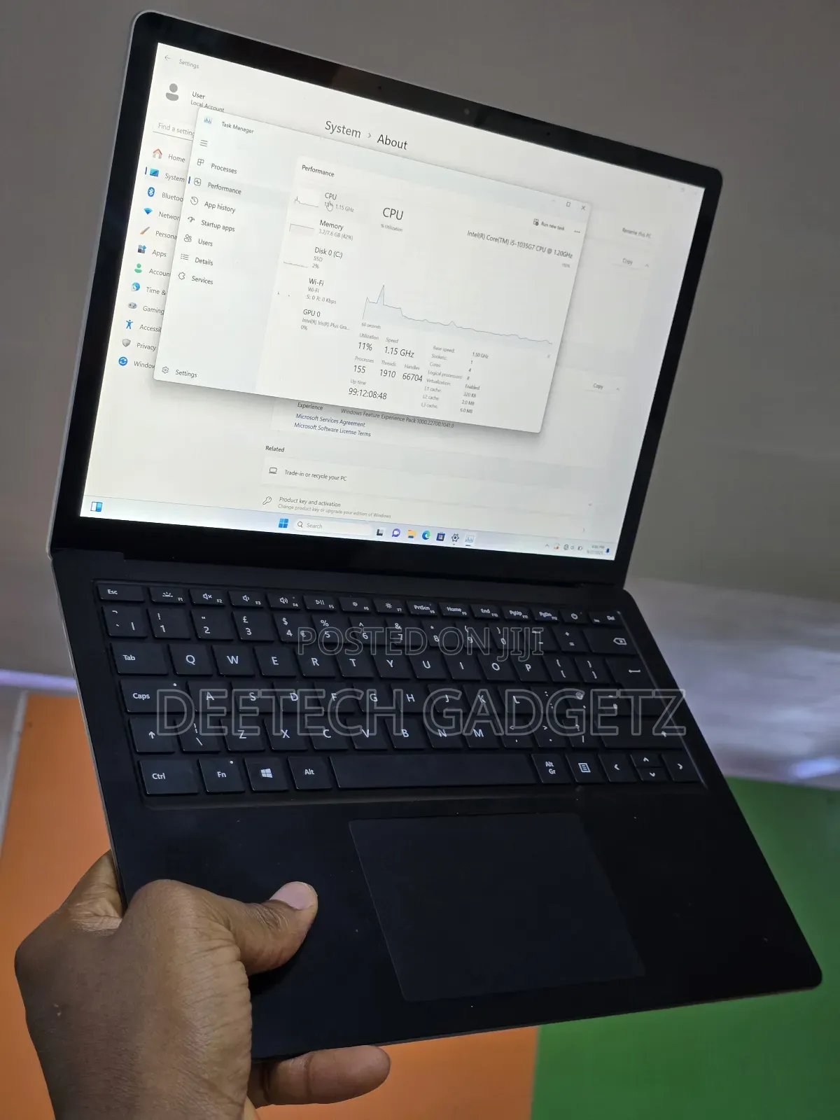 Laptop Microsoft Surface Laptop 3 8GB Intel Core i5 SSD 256GB