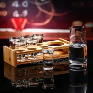 Wooden Tequila Rack With Wine Bottle Hole