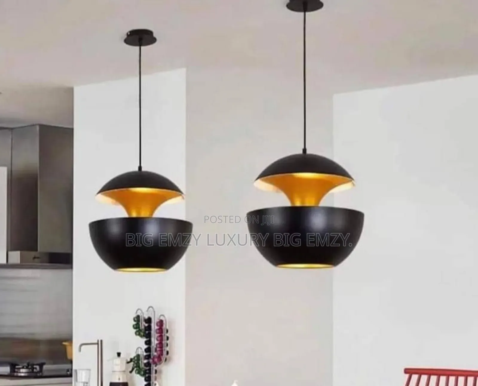 Apple-Shaped Pendant Light.