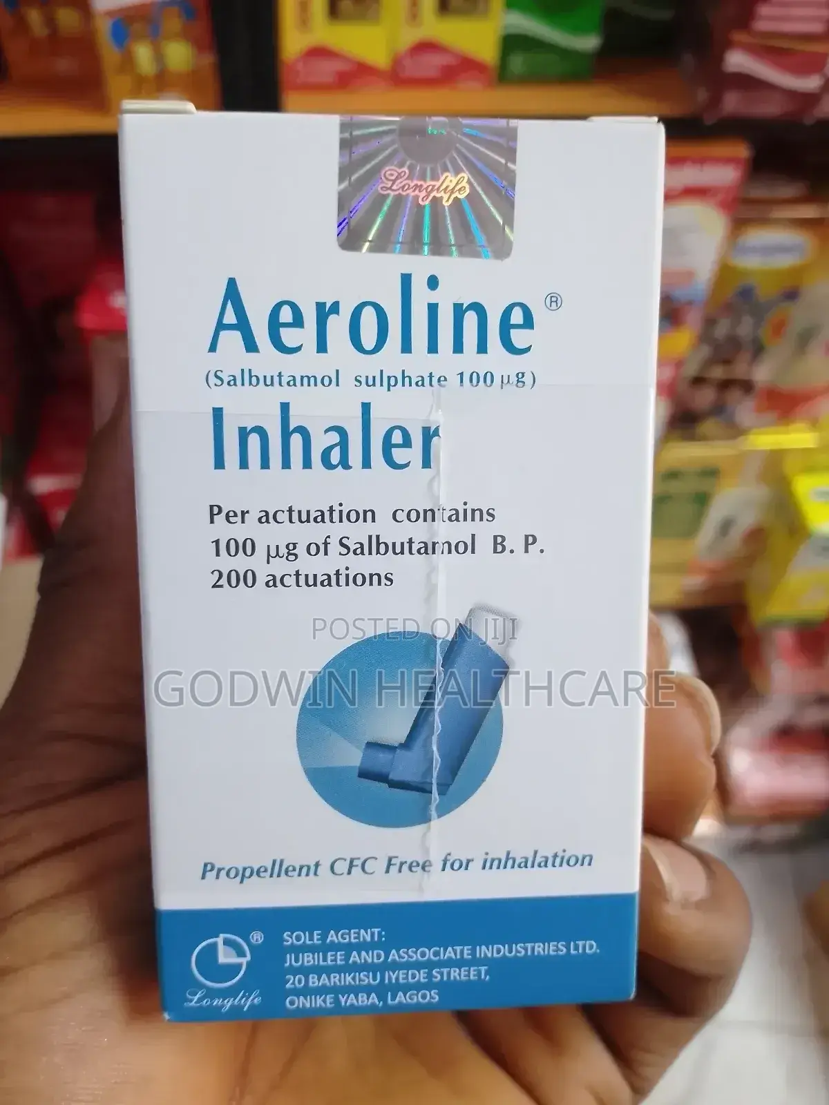 Aeroline Inhaler.