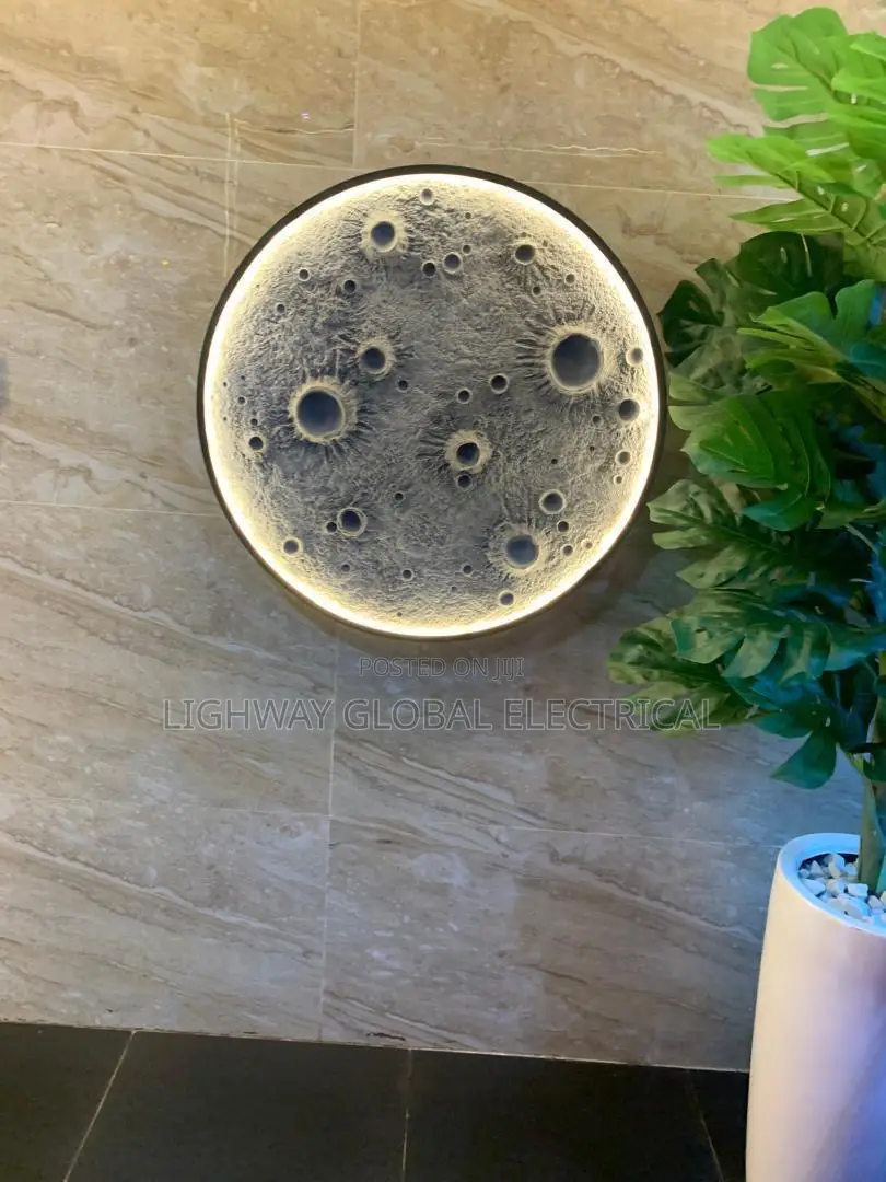 Moon Background Wall 3d Wall Decor Light