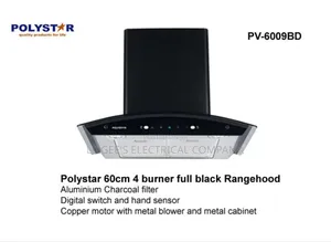 Original 60cm 4 Burner Kitchen Cooker/ Range Hood