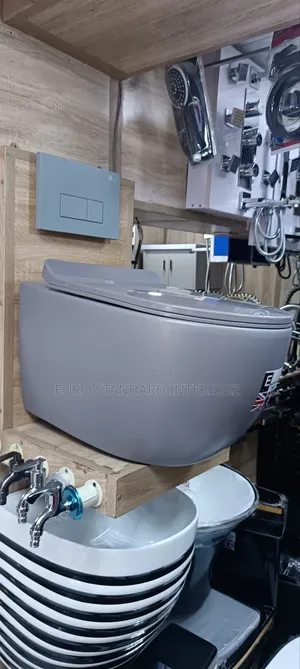 Grey Wall Hung Conceal Wc