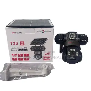 Skyvision 9mp 4g True Triple Lens Solar Ptz Big Outdoor Camera (V380)