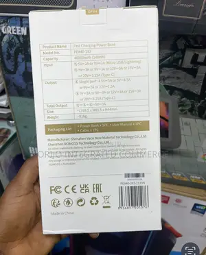 Romoss 40000mah 65w Pea40 Pro Fast Charging Power Bank