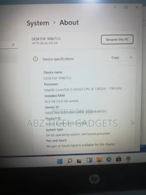 Laptop HP ProBook 430 G6 16GB Intel Core I7 SSD 256GB