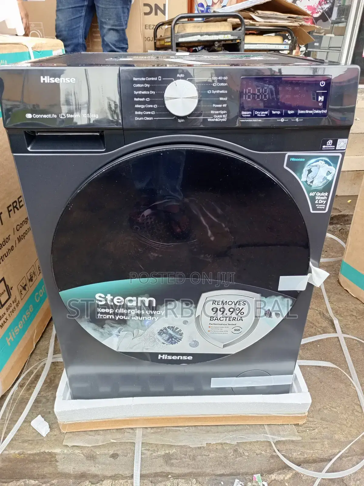 Hisense Front Load Wash Dry 10.5kg / 6kg (Wd3s1043bt)