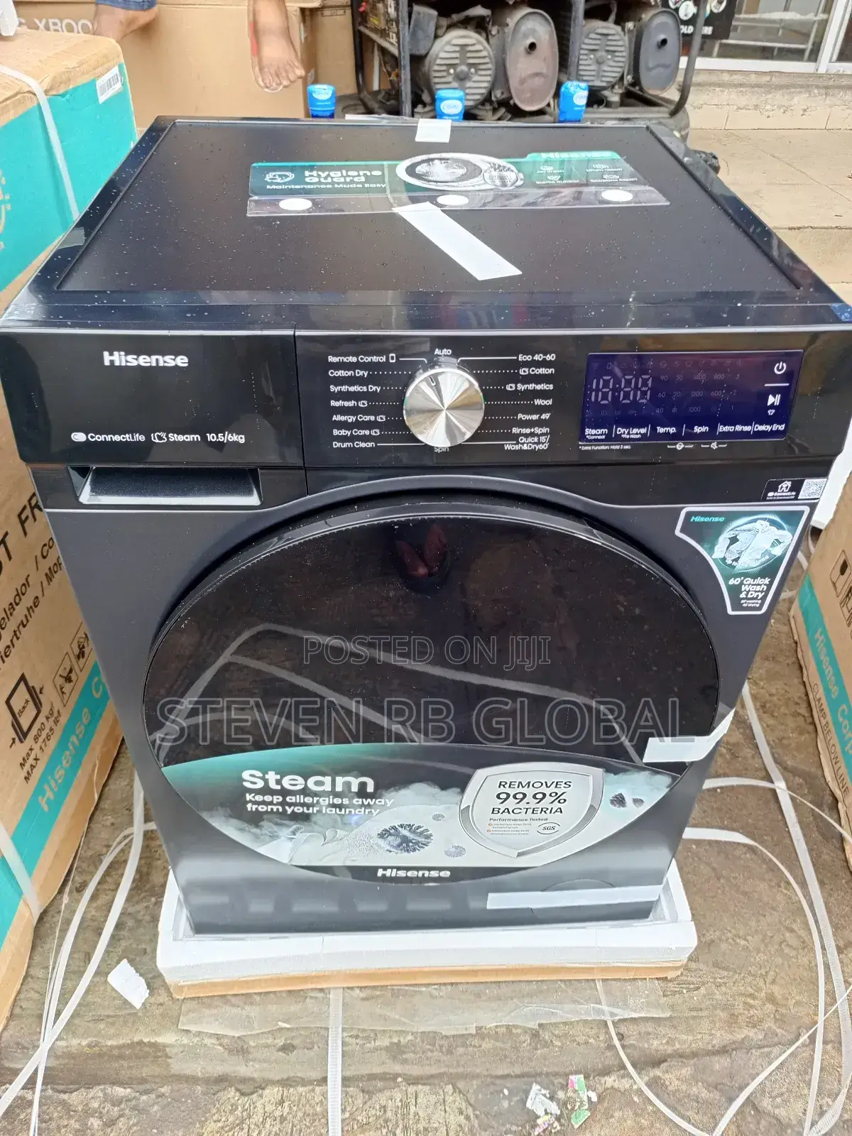 Hisense Front Load Wash Dry 10.5kg / 6kg (Wd3s1043bt)