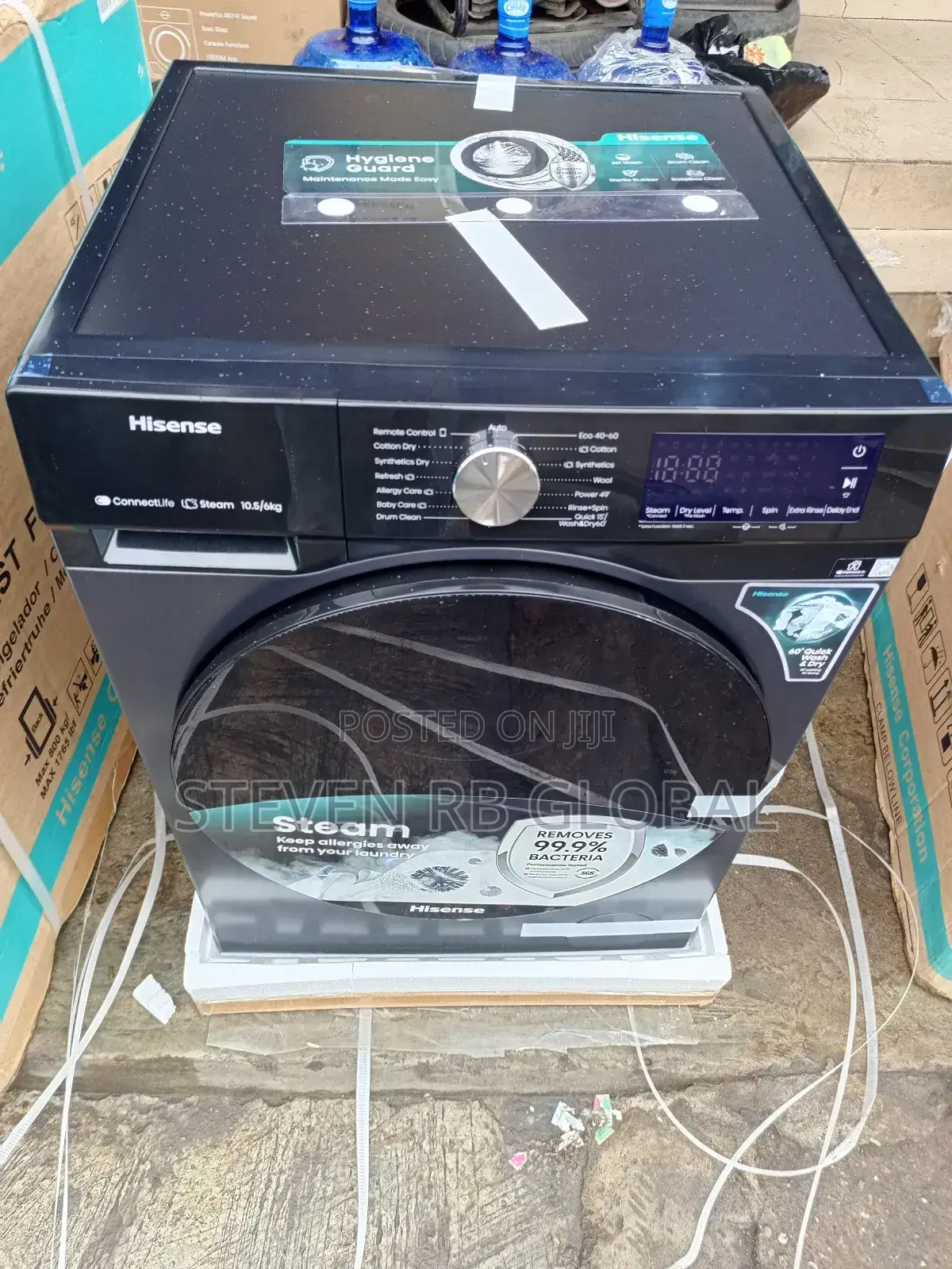 Hisense Front Load Wash Dry 10.5kg / 6kg (Wd3s1043bt)