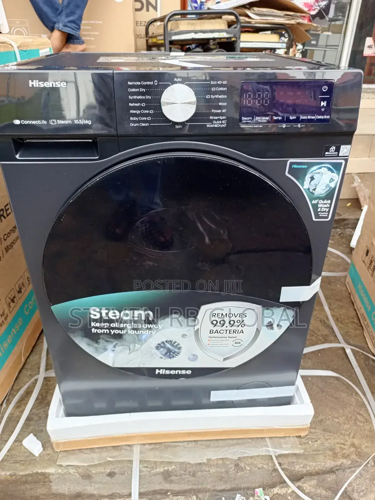Hisense Front Load Wash Dry 10.5kg / 6kg (Wd3s1043bt)
