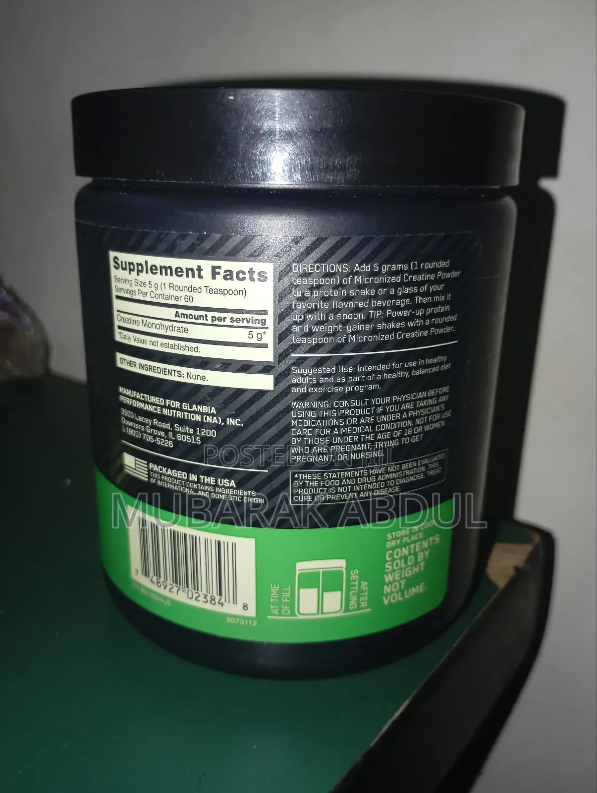 Micronized Creatine Monohydrate Powder