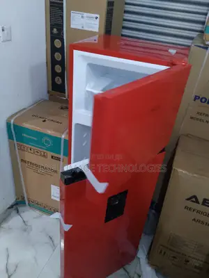 Hisense Ref 205drb 205l Red Double Door Top Freezer Fridge - Brand New