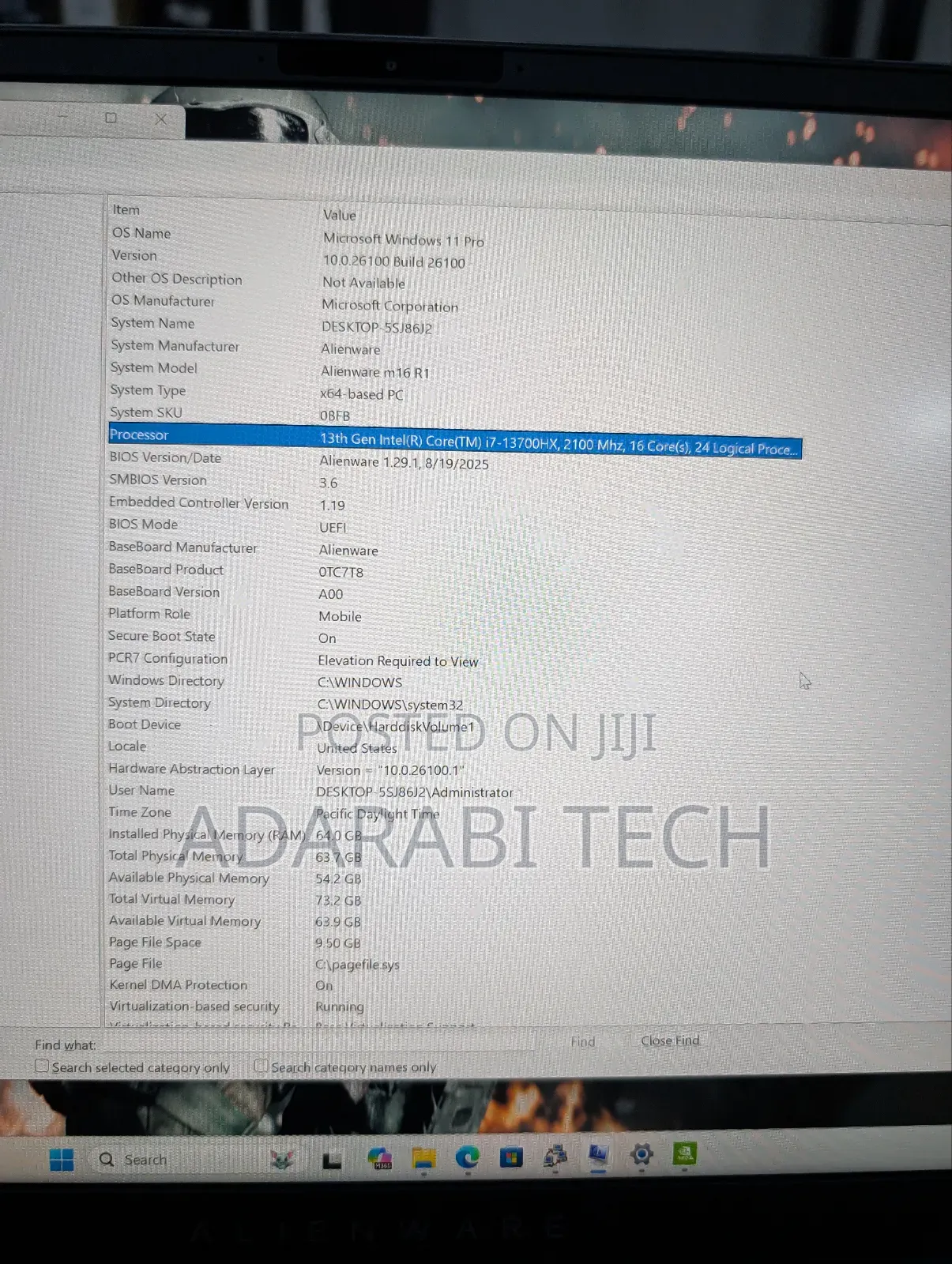 Laptop Dell Alienware M16 R1 32GB Intel Core I7 SSD 1T