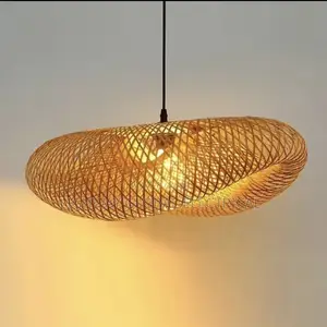 Handmade Bamboo Weaving Hanging Pendant