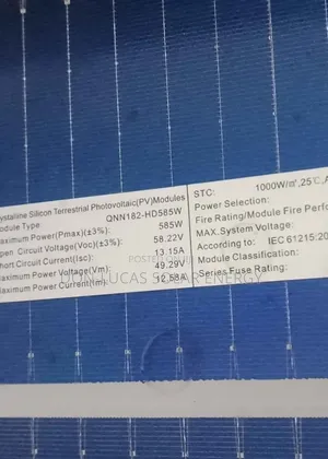 585w Solar Panels 144cell
