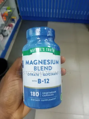 Nature's Truth Magnesium Blend Citrate and Glycinate With B12 X 180