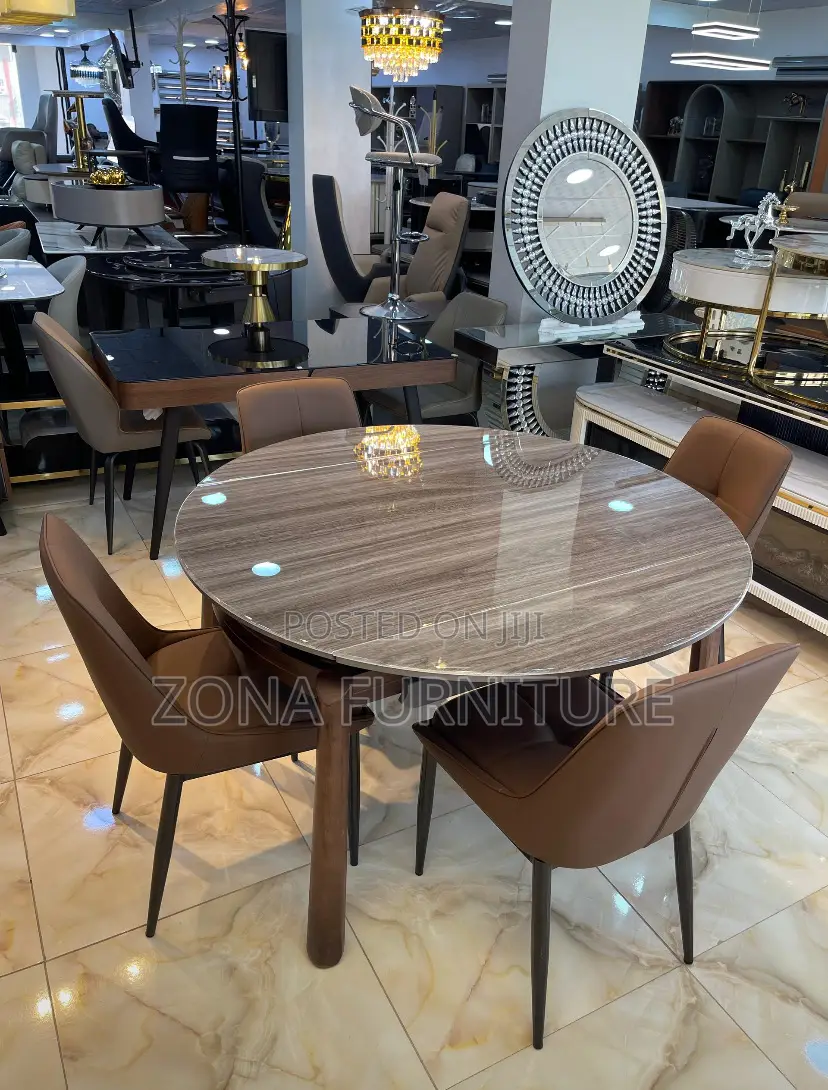 Extendable Luxury Dining Table and Chairs
