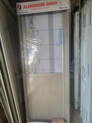Half Glass Aluminium Toilet Door