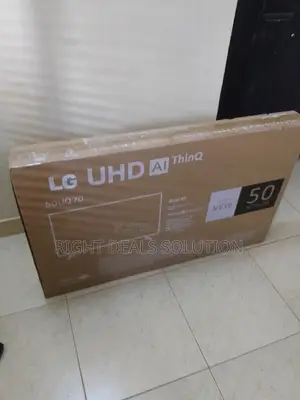 Sleek Lg 50" Uhd Smart Tv for Home Theater