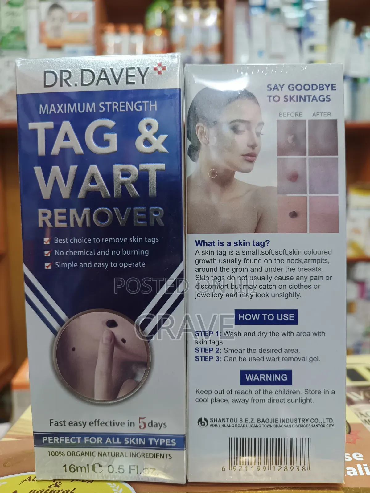 Dr Davey Maximum Strength Tag and Wart Remover (Dr Davey) X1